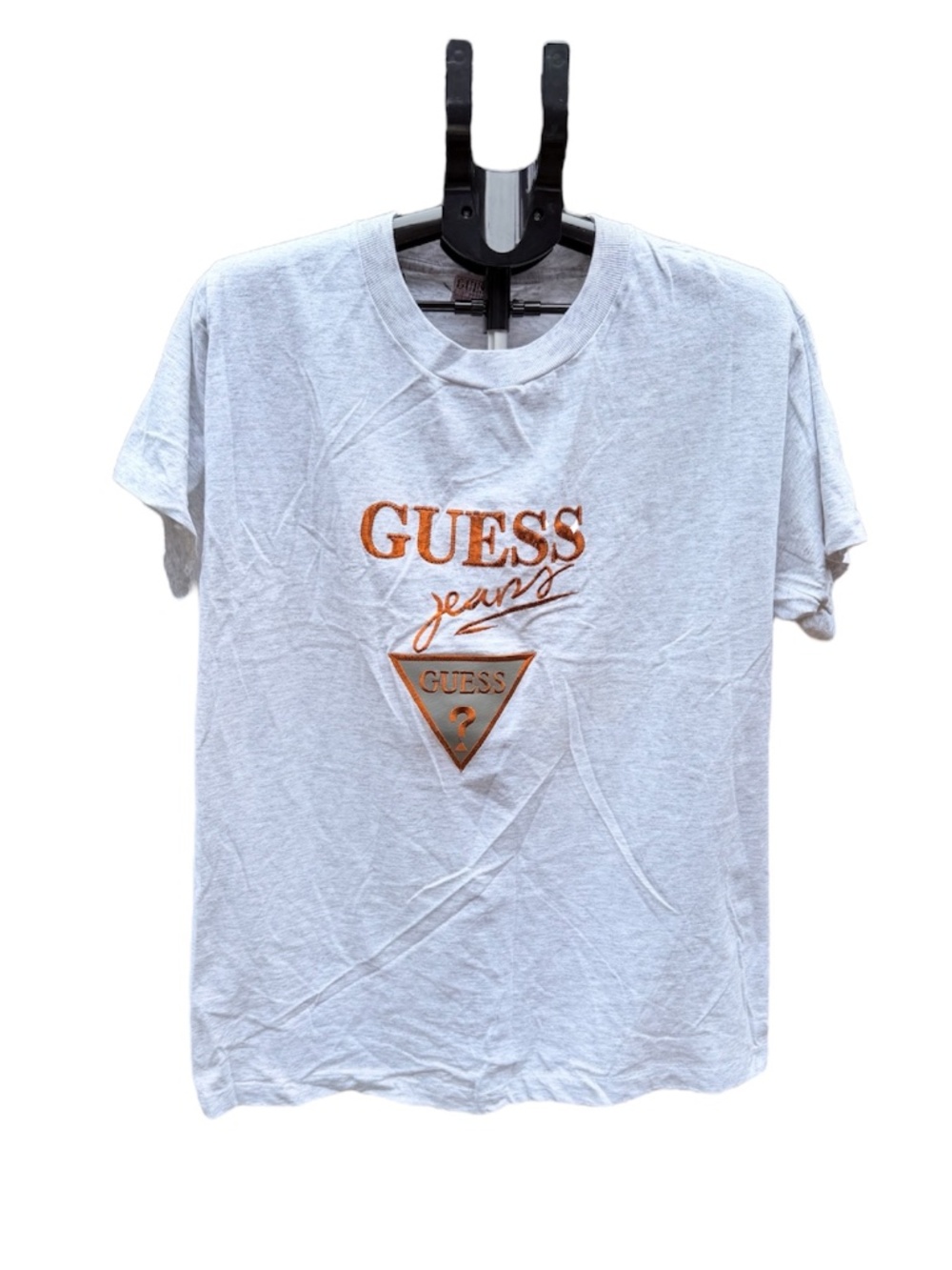 Vintage 80s Guess By Georges Marciano Embroidered Logo T-Shirt Mens XL USA Made